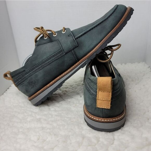 Lacoste Marceau Low 2 SRM LTH Mens Size 12 Golf Spikless Boat Gray Leather Shoe